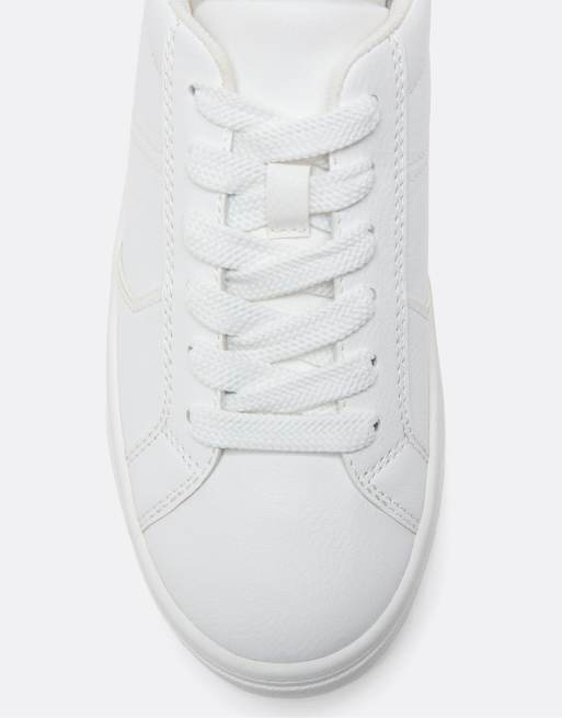 Stradivarius - Baskets casual à plateforme - Blanc, 2 de 4