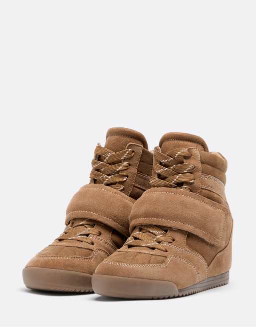 Stradivarius baskets compensées intérieures beige, 4 de 6