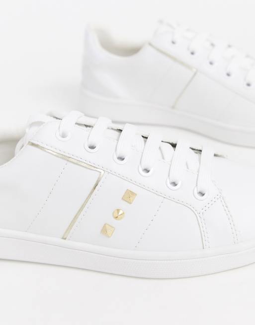 Stradivarius - Baskets style tennis - Blanc