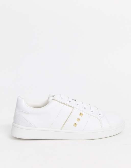 BASKETS STYLE TENNIS - Blanc