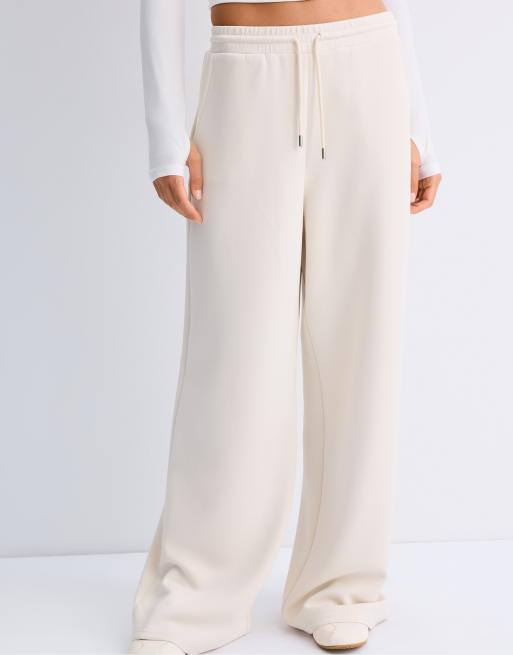 Stradivarius - Beige bløde palazzo-bukser, 2 af 7