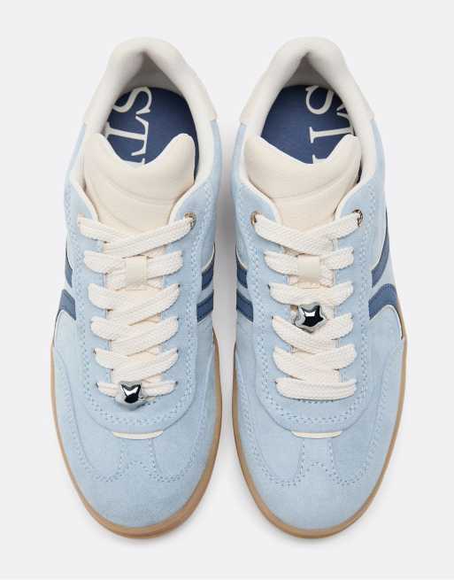 Stradivarius – Beige, vardagliga sneakers i läder, 2 av 4