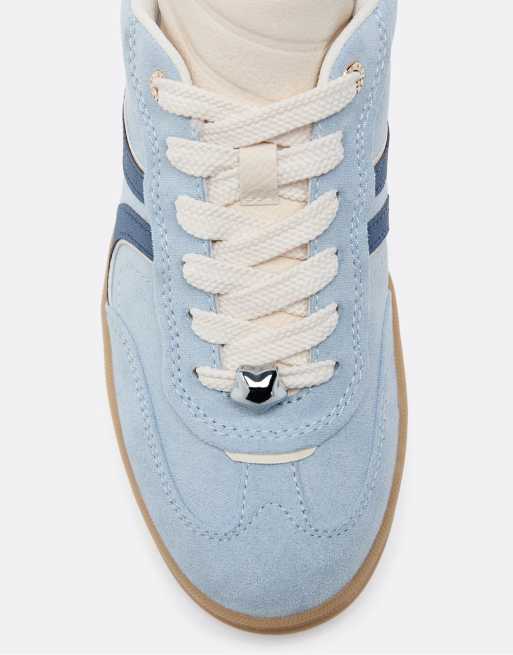 Stradivarius – Beige, vardagliga sneakers i läder, 3 av 4