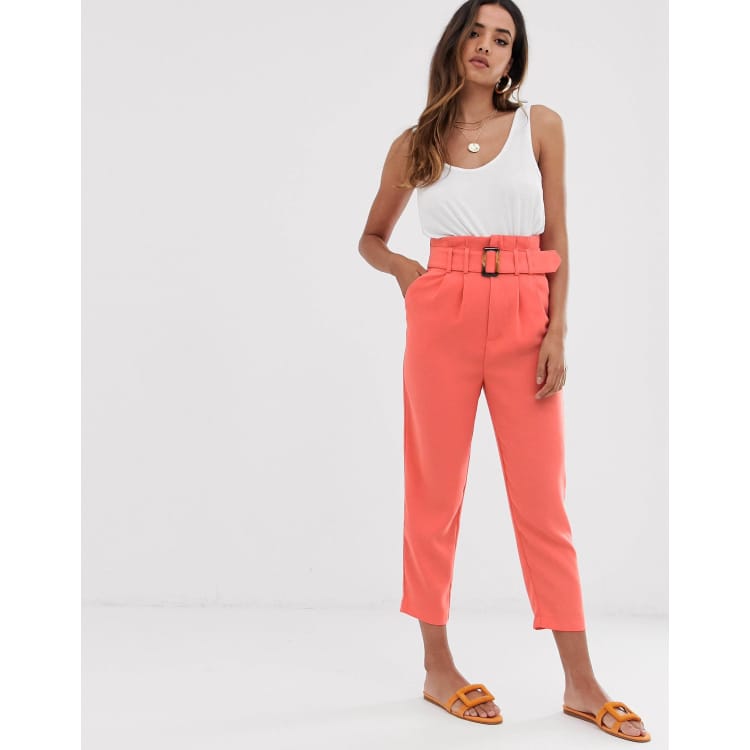 Pantalones talle store alto stradivarius