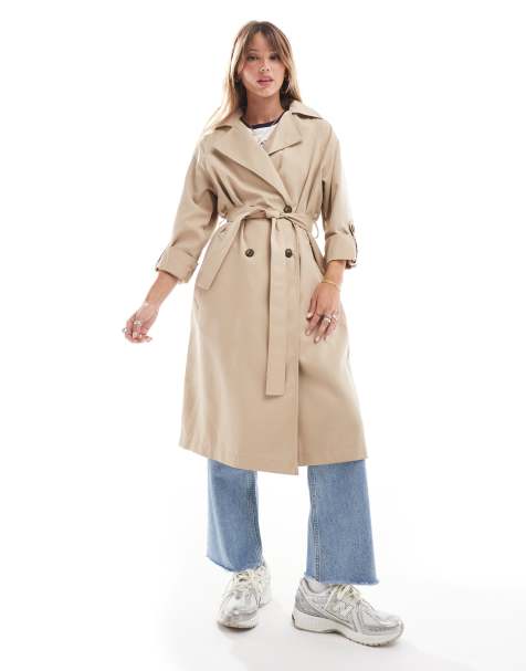 Women s Trench Coats Cropped Trench Coats ASOS