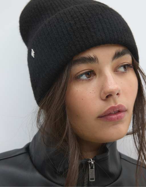 Stradivarius berretto basic in nero, 3 di 4