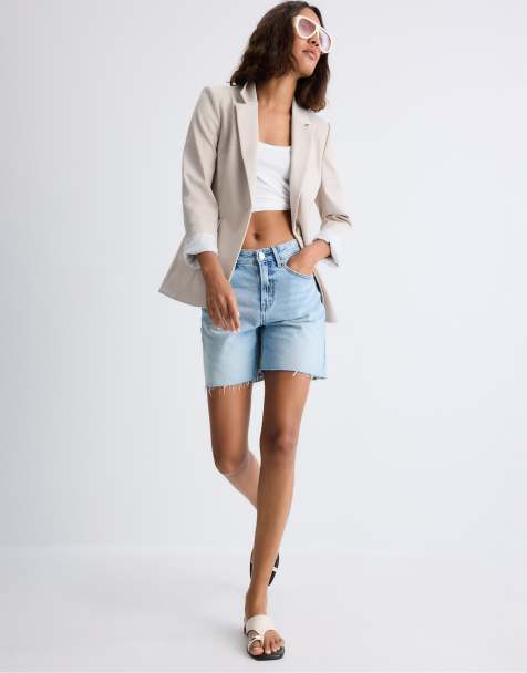 Stradivarius - Blazer ajusté - Vanille - view 1