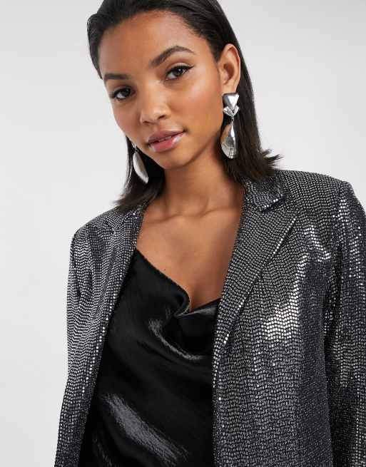 Blazer discount lentejuelas stradivarius