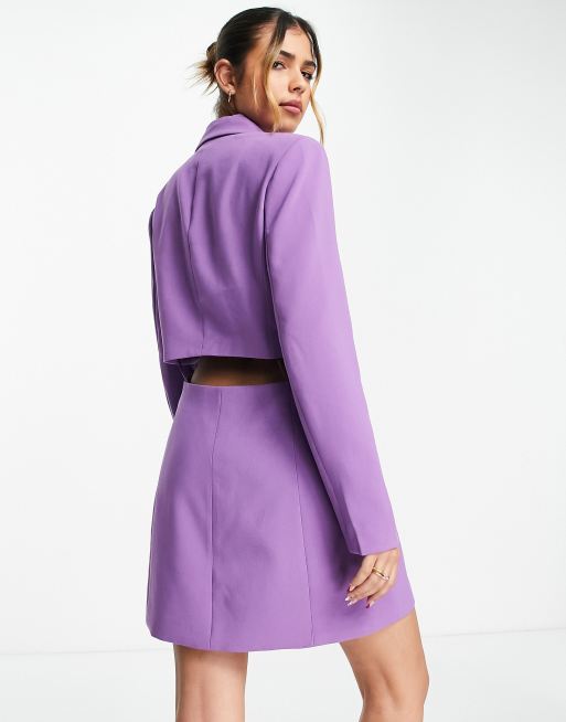 Purple hot sale blazer dress