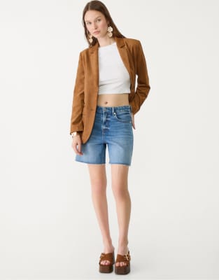 Stradivarius - Blazer imitation daim - Fauve | ASOS