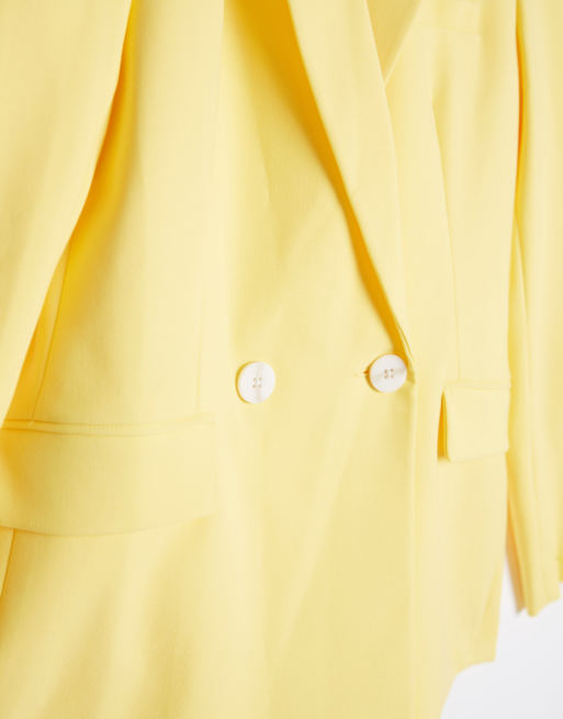 Stradivarius blazer in yellow