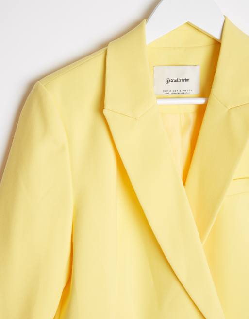 Blazer jaune stradivarius new arrivals