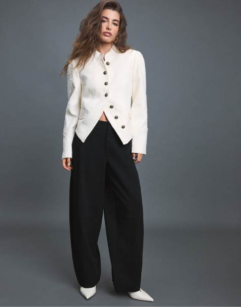 Stradivarius blazer jacquard écru - view 1
