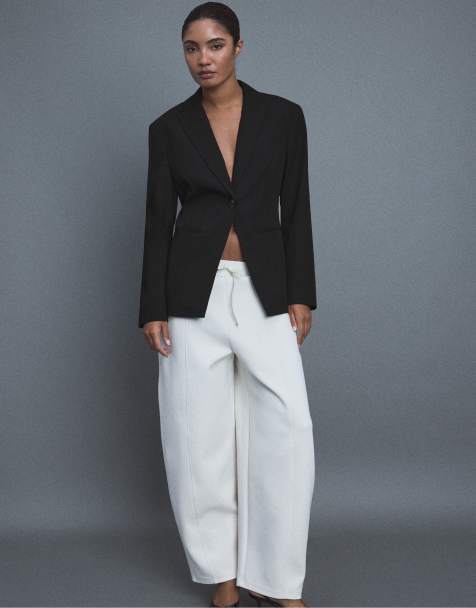 Stradivarius blazer long ajusté noir - view 1