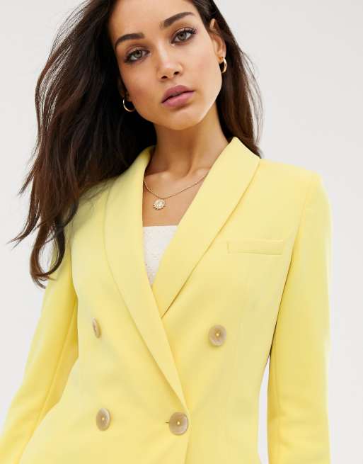 Stradivarius Blazer long d ensemble Jaune