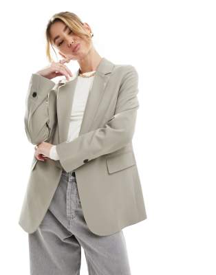 Stradivarius - Blazer oversize color fungo 