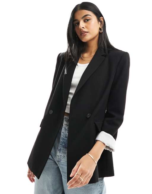 Stradivarius - Blazer sartoriale nero 