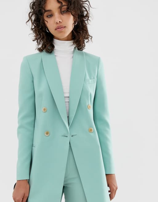 Blazer vert menthe femme new arrivals