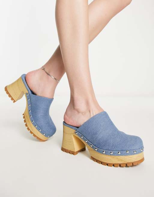 Clog heel hot sale shoes