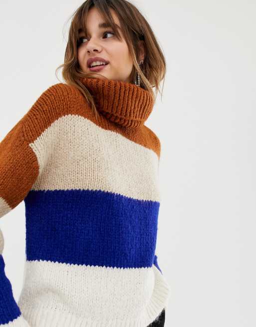 Bold discount stripe sweater