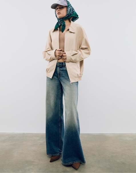 Stradivarius - Bomber ample - Taupe - view 1