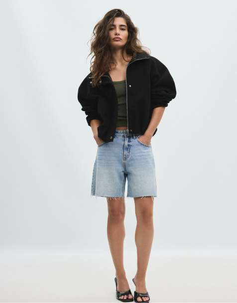 Stradivarius bomber doux au toucher noir - view 1