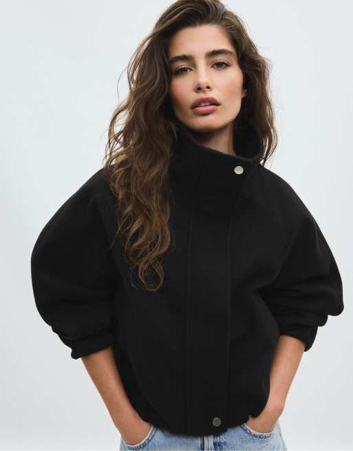 Stradivarius bomber doux au toucher noir, 5 de 7
