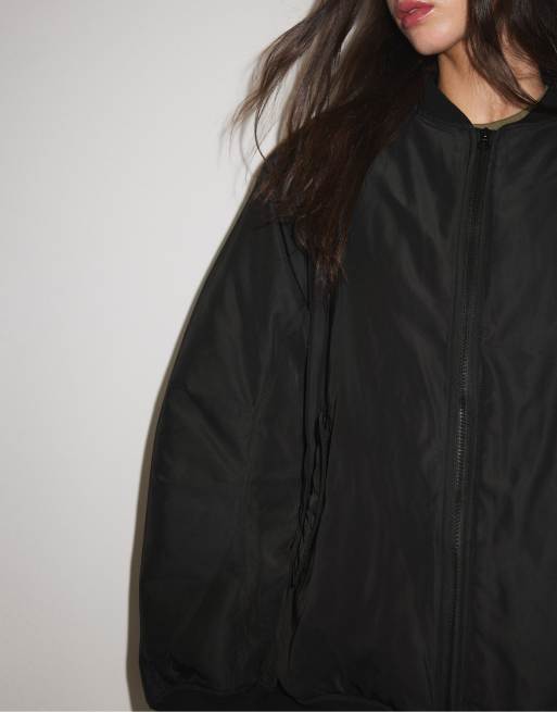 Stradivarius bomber oversize nera, 4 di 7
