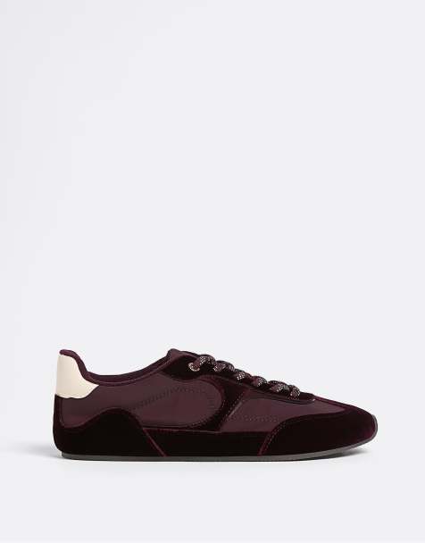 Stradivarius - Bordeaux bløde sneakers - view 1