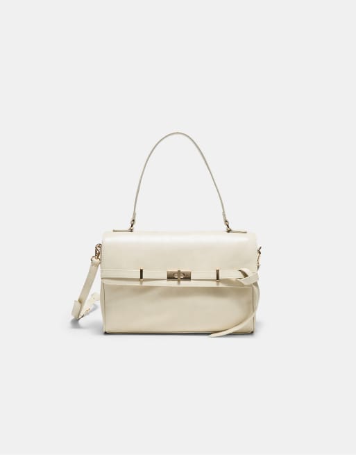 Stradivarius borsa crossbody media con cintura color ecru