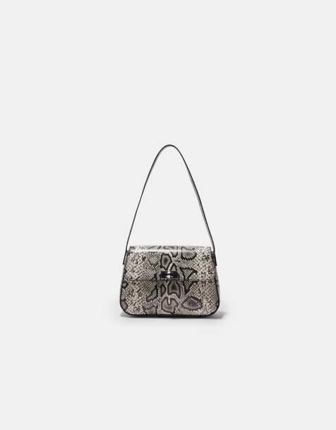 Stradivarius - Borsa da spalla beige con patta - view 1