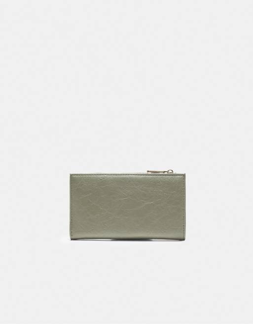 Stradivarius - Borsellino basic kaki con zip, 2 di 4
