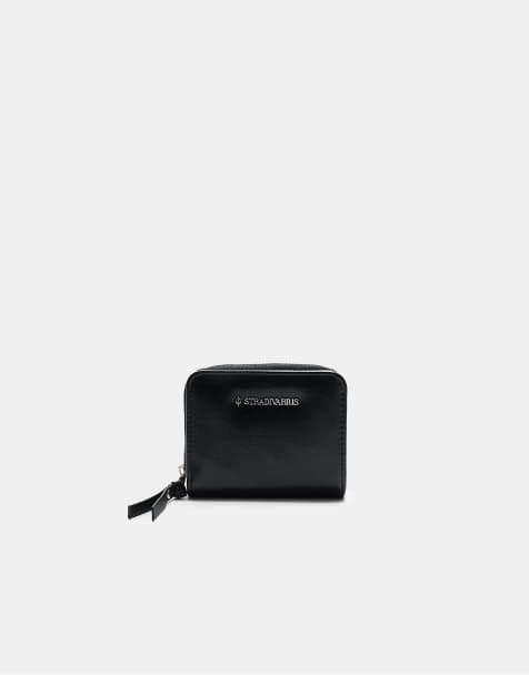 Stradivarius - Borsellino nero con zip - view 1