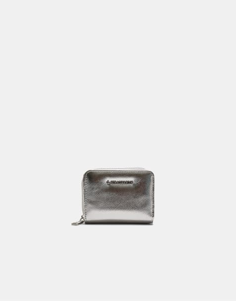 Stradivarius - Borsellino rettangolare grigio con dettagli luccicanti - view 1