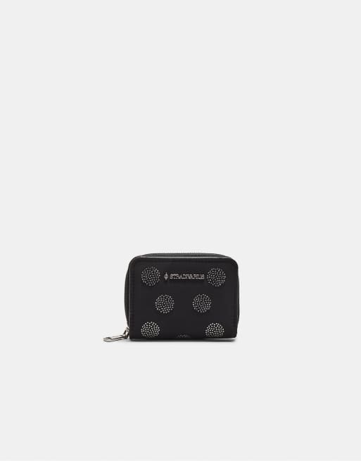 Stradivarius - Borsellino rettangolare nero con dettagli luccicanti