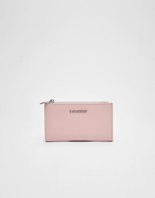 Stradivarius - Borsellino rosa chiaro con zip