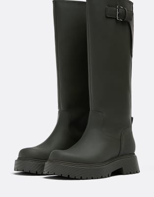 Bottes de pluie - Kaki - Stradivarius - Modalova