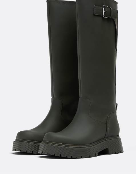 Stradivarius - Bottes de pluie - Kaki - view 1