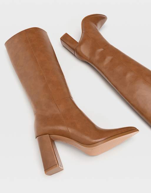 Bottes stradivarius marron new arrivals