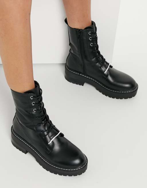 Bottines best sale lacets stradivarius