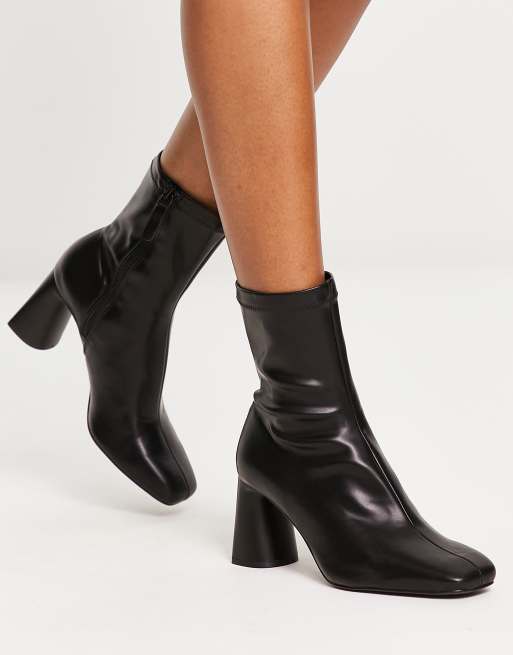 Bottines blanches online stradivarius