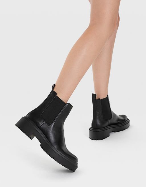 Bottines noires stradivarius new arrivals