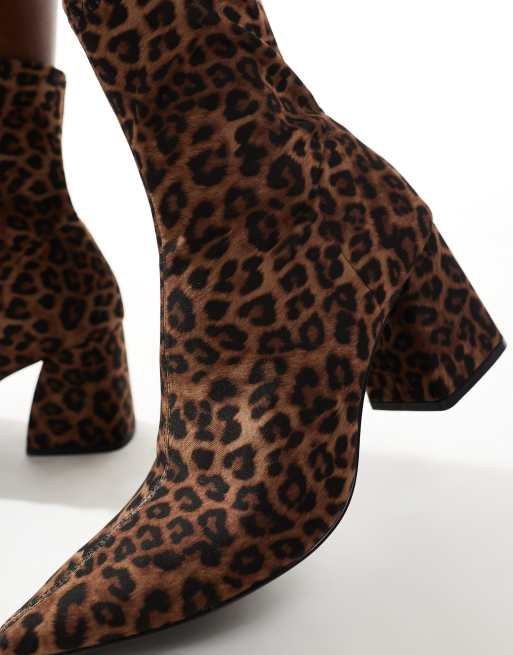 Bottines motif leopard hotsell