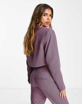 Stradivarius Boucle Blazer In Black