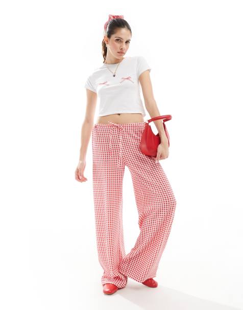 Stradivarius bow detail graphic t-shirt in white - view 1