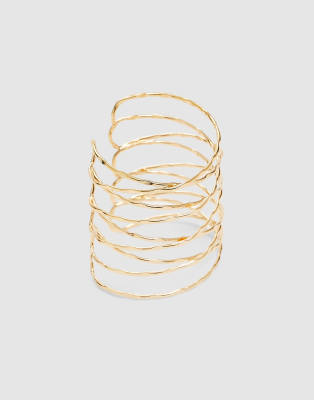 Bracelet jonc crois - Dor - Stradivarius - Modalova