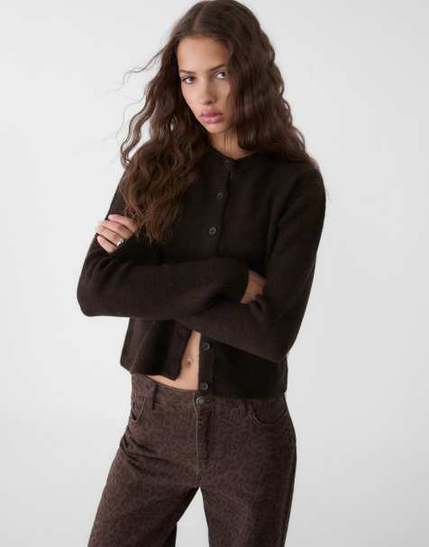 Stradivarius - Brun cardigan - view 1