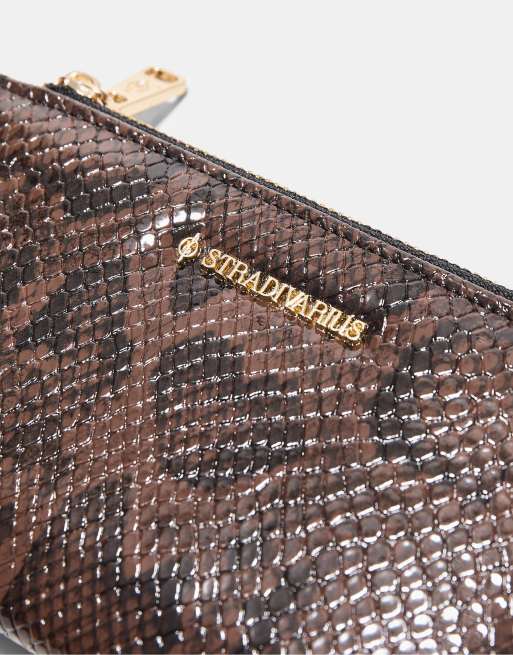 Stradivarius – Brun, lång korthållare med djurmönster, 3 av 3