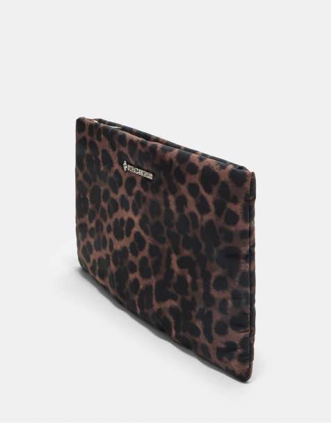 Stradivarius – Brun, leopardmönstrad necessär med dragkedja - view 1