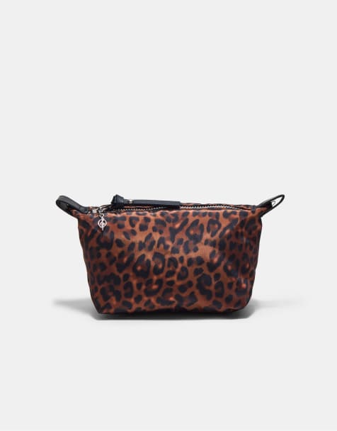 Stradivarius – Brun, leopardmönstrad necessär - view 1